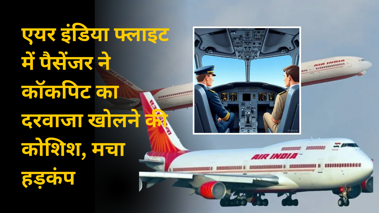 एयर इंडिया फ्लाइट में पैसेंजर ने कॉकपिट का दरवाजा खोलने की कोशिश, मचा हड़कंप