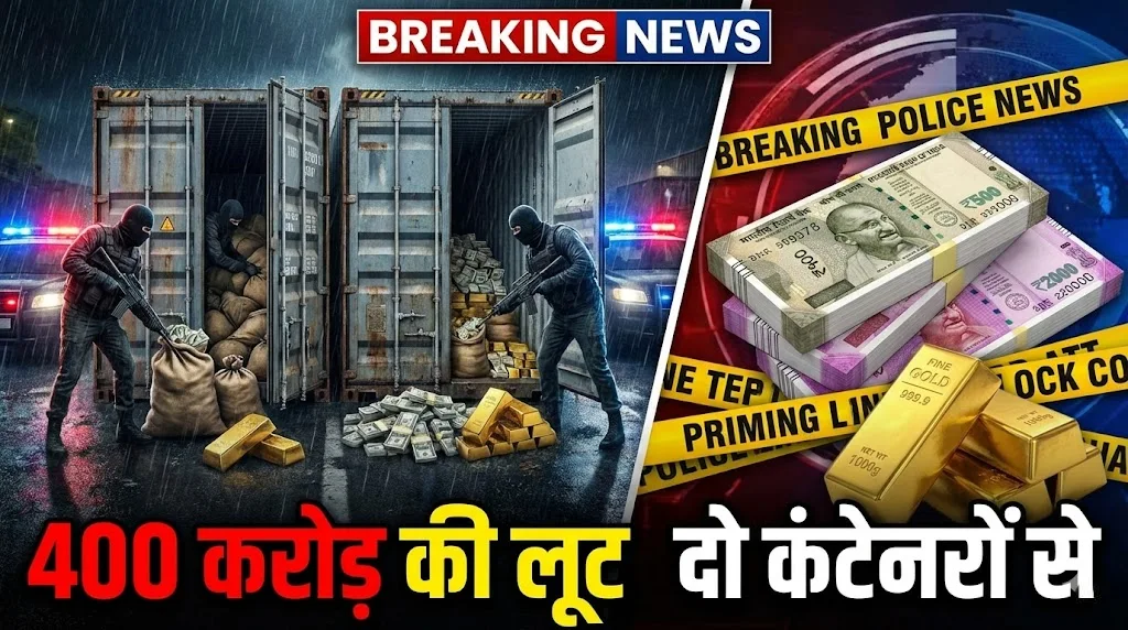 दो कंटेनरों से 400 करोड़ की लूट