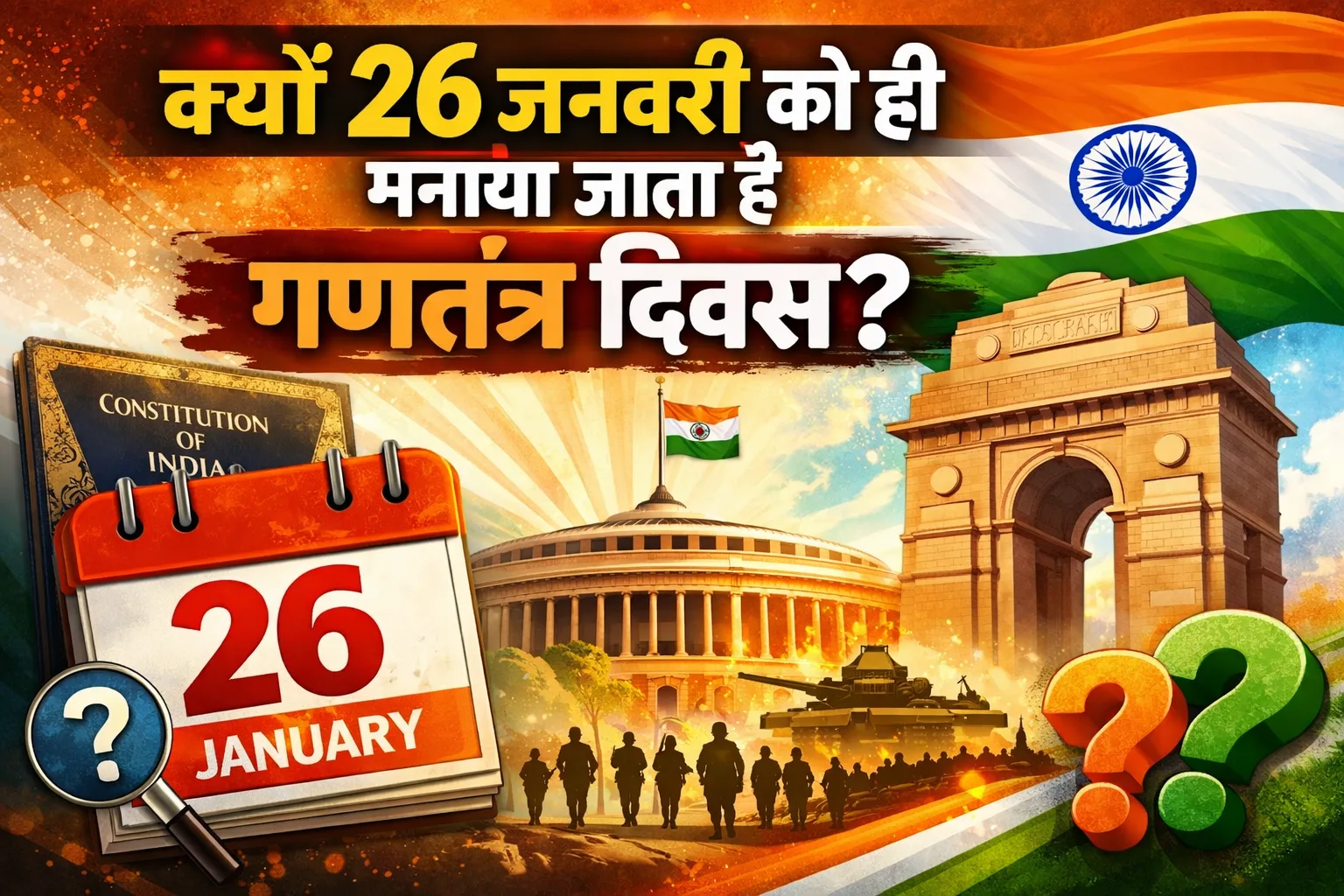 क्यों 26 जनवरी को ही मनाया जाता है गणतंत्र दिवस ?