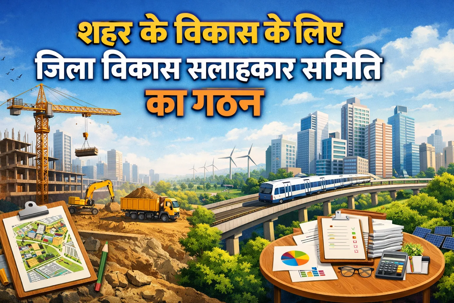 शहर के विकास के लिए जिला विकास सलाहकार समिति का गठन।