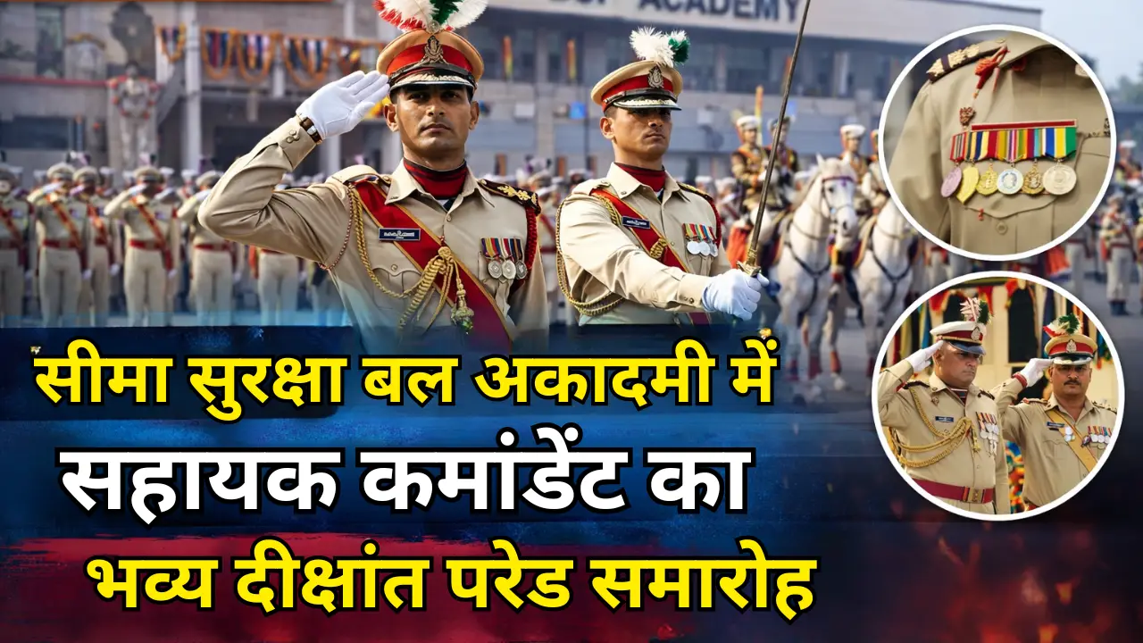 मध्य प्रदेश में सीमा सुरक्षा बल अकादमी में सहायक कमांडेंट का भव्य दीक्षांत परेड समारोह