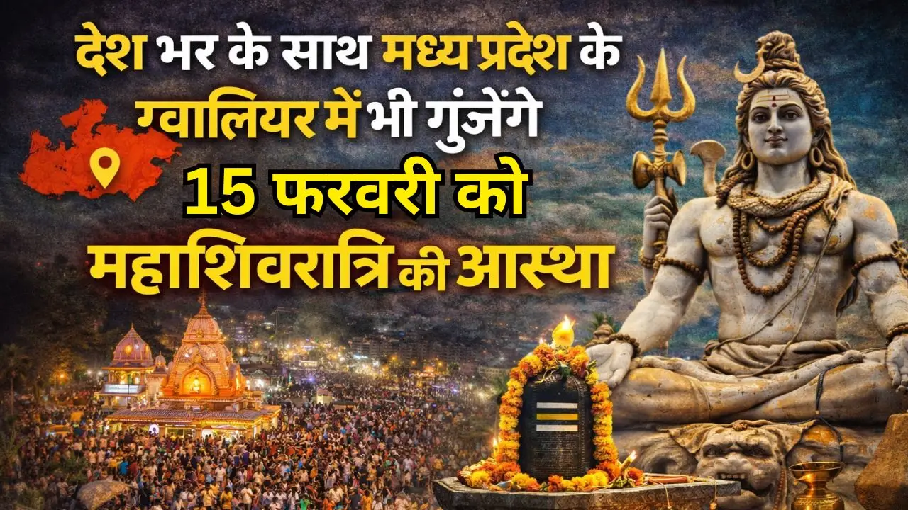 देश भर के साथ मध्य प्रदेश के ग्वालियर में भी गूंजेंगे 15 फरवरी को महाशिवरात्रि की आस्था