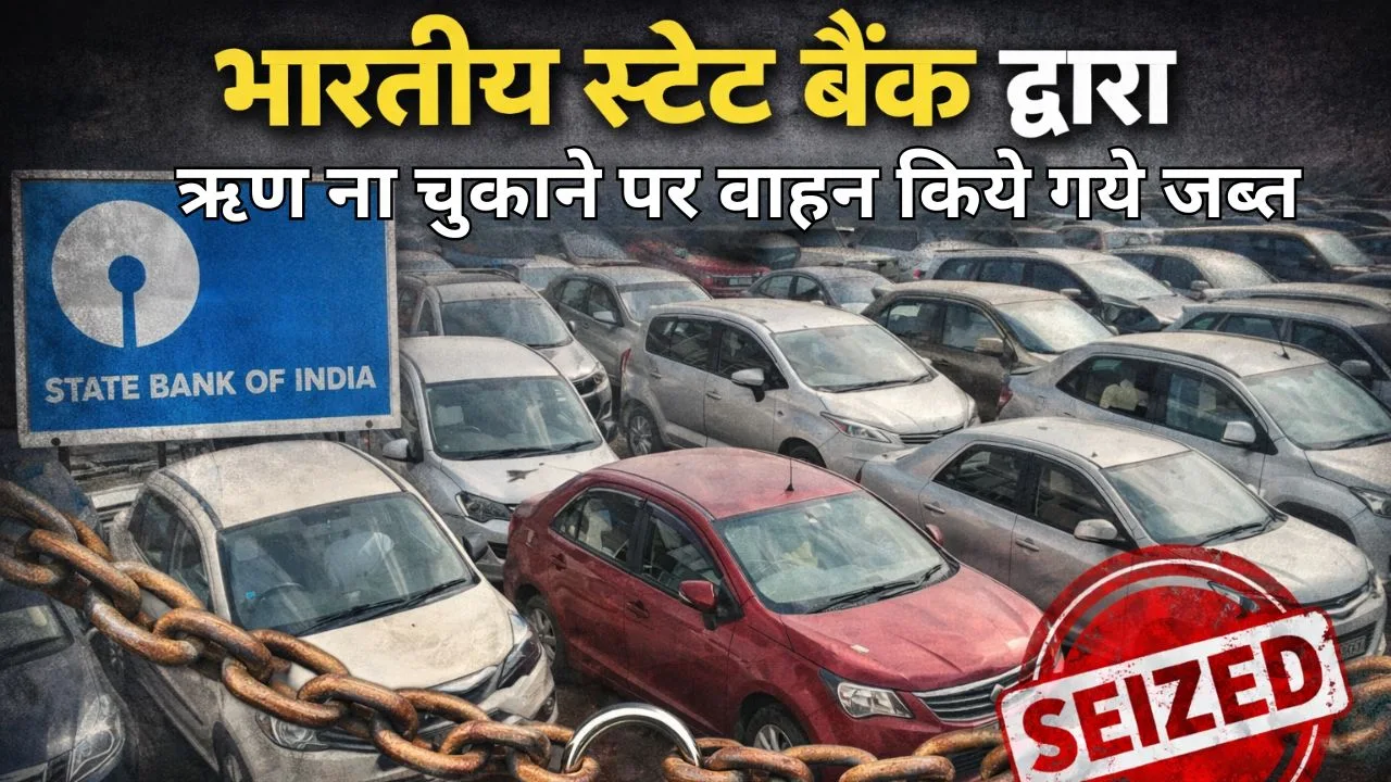 भारतीय स्टेट बैंक द्वारा ऋण ना चुकाने पर वाहन किये गये जब्त