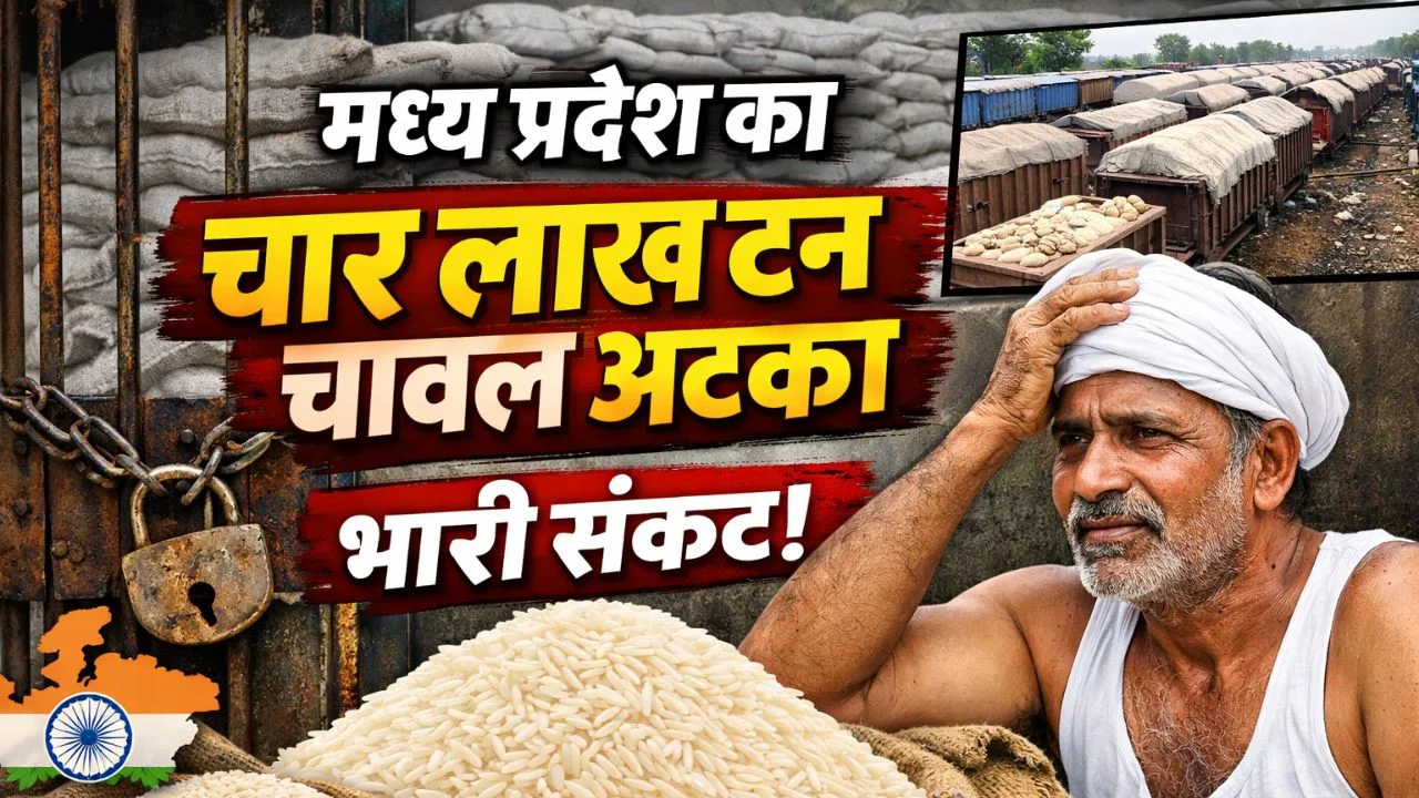 मध्य प्रदेश का चार लाख टन चावल अटका