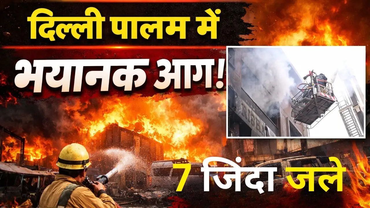 दिल्ली पालम में भयानक आग, 7 जिंदा जले