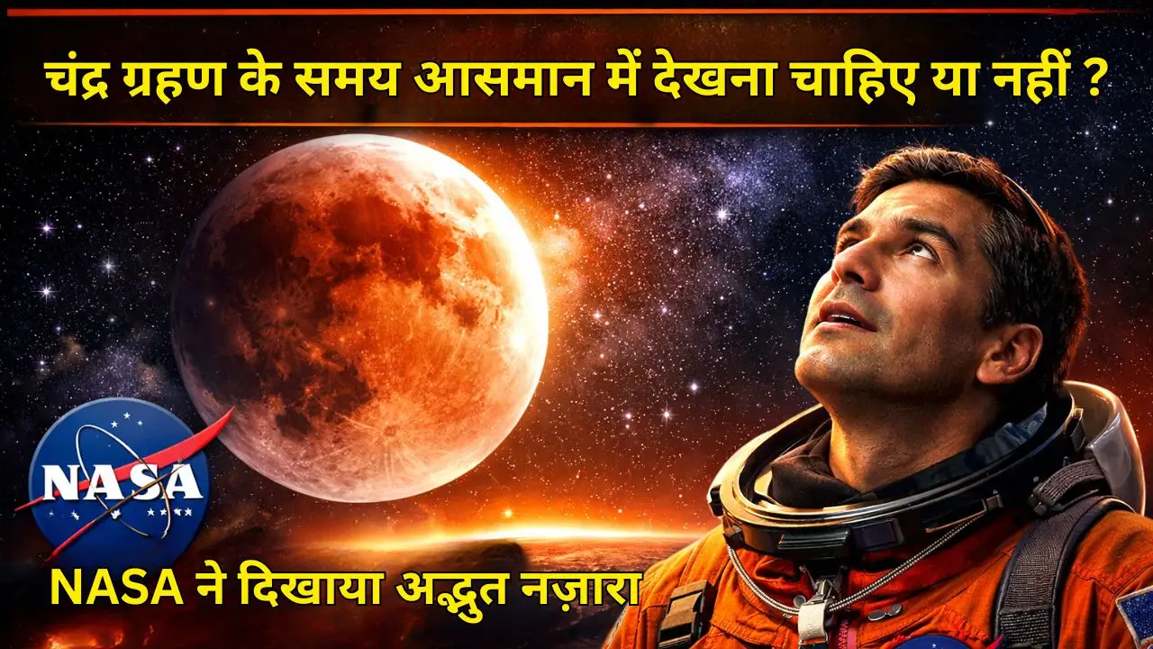 चंद्र ग्रहण के समय आसमान में देखना चाहिए या नहीं , NASA ने दिखाया अद्भुत नज़ारा