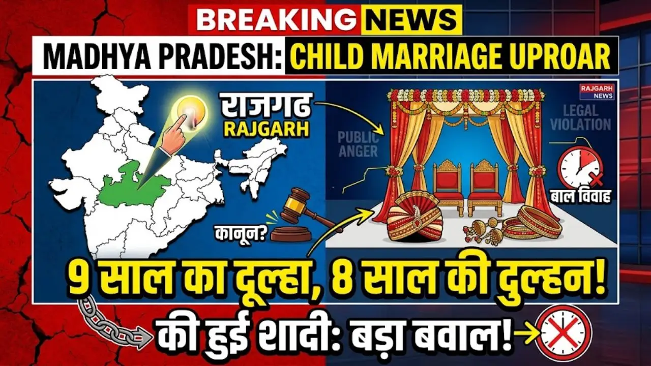 मध्य प्रदेश के राजगढ़ में बवाल: 9 साल का दूल्हा और 8 साल की दुल्हन की हुई शादी