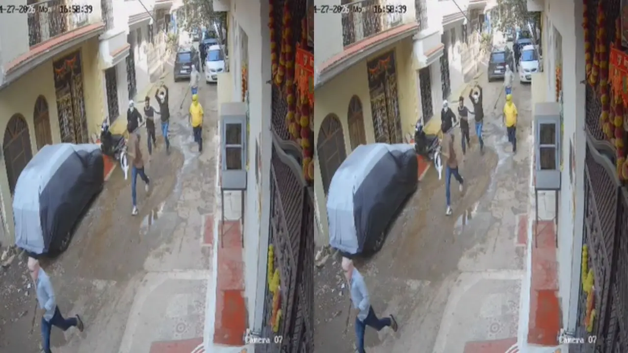 ग्वालियर में दिनदहाड़े हुई फायरिंग, CCTV में कैद वारदात