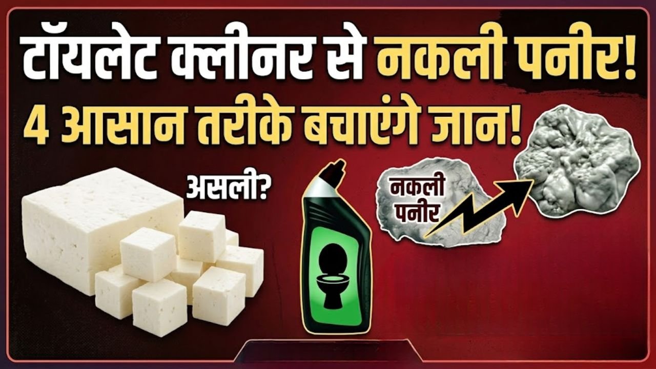 टॉयलेट क्लीनर से बन रहा नक़ली पनीर: ये 4 तरीके बचाएंगे आपकी जान