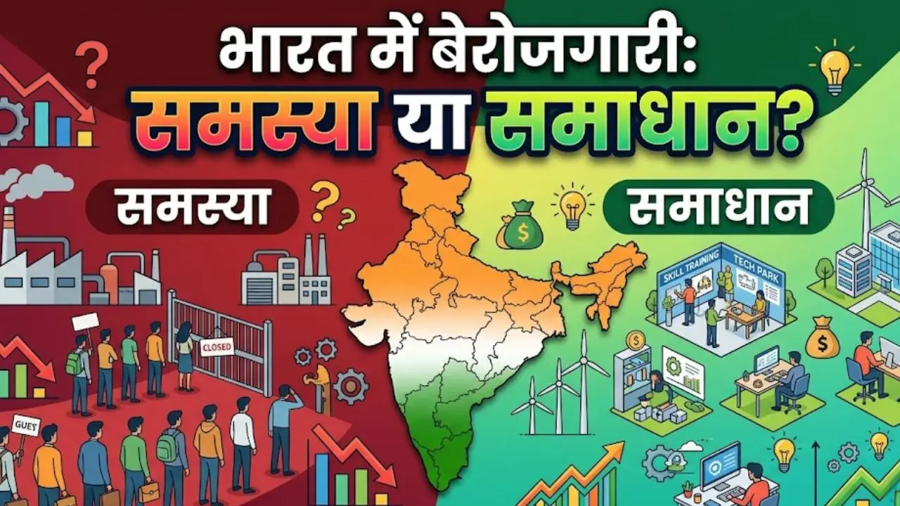भारत में बेरोजगारी: समस्या या समाधान?
