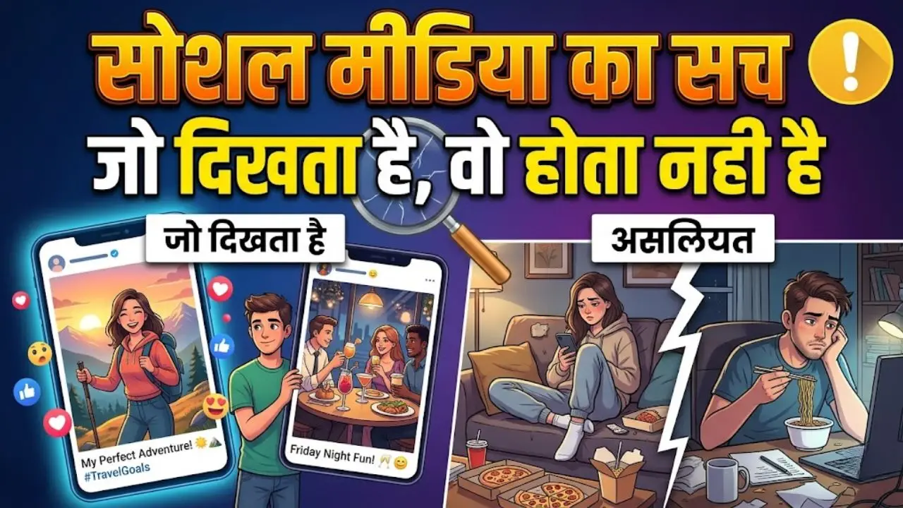 सोशल मीडिया का सच: जो दिखता है, वो होता नही है
