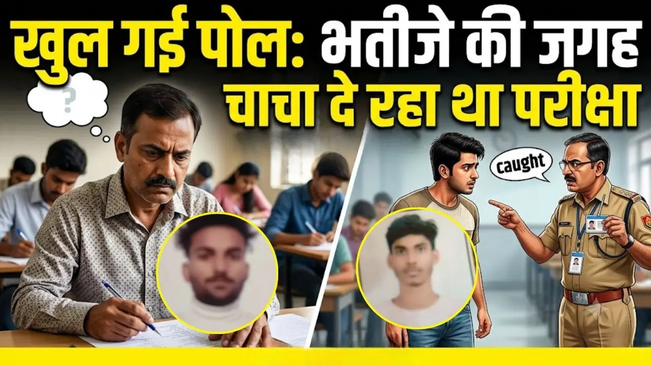 खुल गई पोल: भतीजे की जगह चाचा दे रहा था परीक्षा